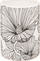 Gotë banjoje Tendance Floral Spirit, stoneware, 7.8 x 11 cm, bardh e zi