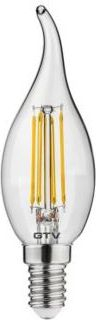 Poç elektrik GTV (LD-G95FL8-30), C35L, E14, LED, 4W, 230V, transparent 