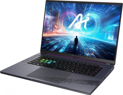 Laptop Gigabyte Aorus 16X 9SG 2024, 16", Intel Core i7-13650HX, 16GB RAM, 1TB SSD, NVIDIA GeForce RTX 4070, i hirtë i errët