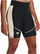 Shorce sportive Under Armour Project Rock HeatGear, për femra, zi bezhë