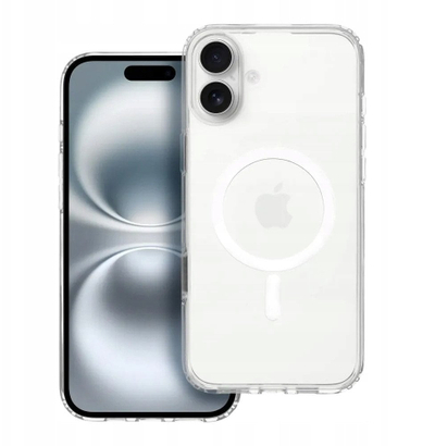 Kapak telefoni Niekncy Clear Elite Mag, për iPhone 16 Plus, MagSafe, transparent