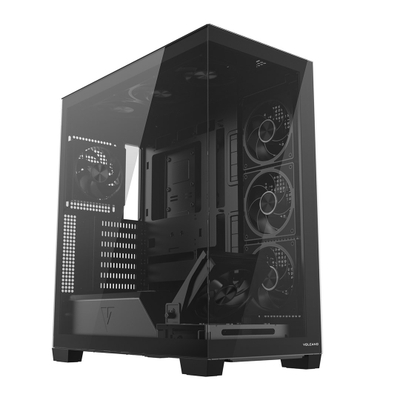 Kuti PC MODECOM Volcano Stellar Plus ARGB, mid tower, 8 ftohës 120mm, e zezë