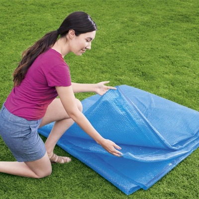 Mbulesë diellore pishine Bestway Flowclear, diametër 549 cm, për pishina mbi tokë, blu