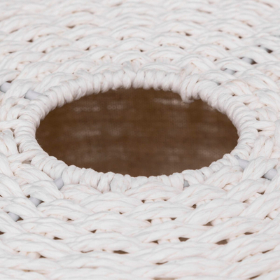 Shportë rrobash 5five Simply Smart White Round Closed, 40L, e bardhë