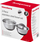Set tasa çeliku Klausberg KB-7388, 3 copë, bazë silikoni, argjend