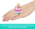 Set lodre Mattel Polly Pocket 80th Anniversary Ring Box, kompakt zemër, me kukull dhe unazë, shumëngjyrësh