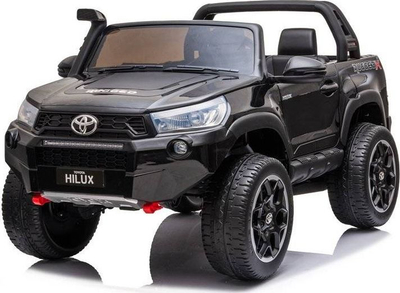 Makinë elektrike lodër Lean Sport Toyota Hilux, 12V, me telekomandë, e zezë me shkëlqim