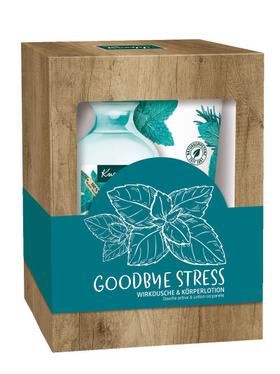 Set xhel dushi dhe losion trupi Kneipp Goodbye Stress, 250 ml + 200 ml