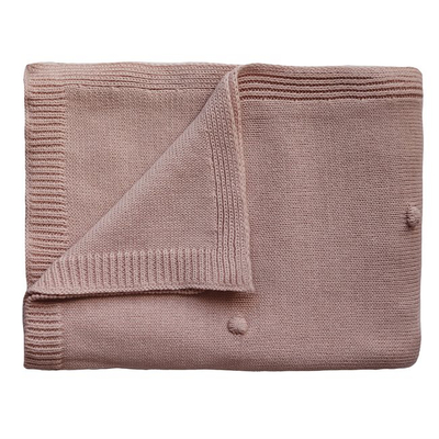 Batanije Mushie 80 x 100 cm - Textured Dots Blush
