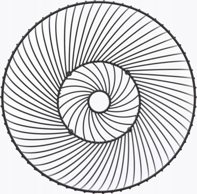Shportë hekuri “Twisted” për dekor, 30 cm, e zezë