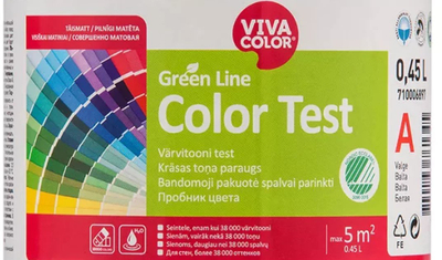 Bojë murale Vivacolor GL Color Test, 0.45L, mat, e bardhë