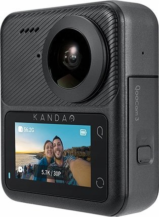 Kamerë aksioni 360° Kandao QooCam 3, video 5.7K, që s’e merr uji, e zezë