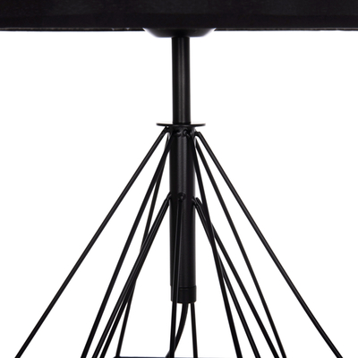 Llambë tavoline Geilo HM7416, metal PVC, 48.5 cm, e zezë