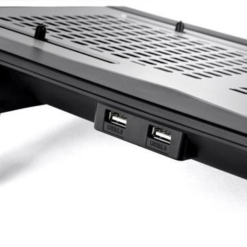 Bazë ftohëse për laptop Thermaltake Massive TM CL-N002-PL12BL-A, 2x 120mm, ekran kontrolli, gri