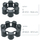 Bazë modulare për depozitë uji Waterform Modular Basecan Set, plastike, set me 25 copë, antracit
