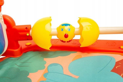 Tapet edukativ për bebe ZOO Mat me hark lodrash, portokalli