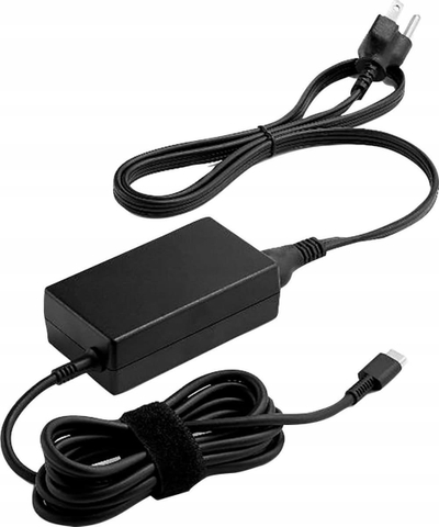 Adapter karikues HP 65W AC, për laptop HP, i zi