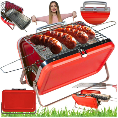 Скара на јаглен DH Garden Grill Opal S Lux, мини, црвена