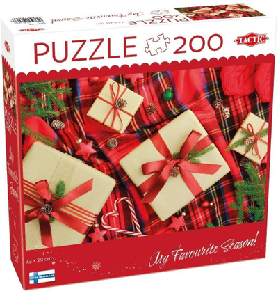 Puzzle “Christmas Presents”, ilustrim festash, shumëngjyrësh