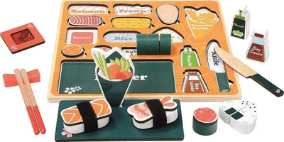 Puzzle druri Bino Sushi Bar 3D, 29.5 x 29.5 cm, shumëngjyrësh
