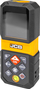 Matës lazer distances JCB Digital Meter 80M, ekran LCD, USB C, i verdhë