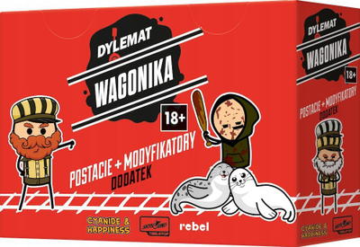 Zgjerim loje tavoline Rebel Trolley Problem Characters and Modifiers, karta personazhesh dhe modifikuesish, për të rritur
