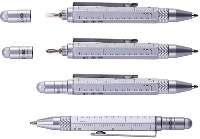 Stilolaps multitasking Troika Construction Liliput PIP25/BK, me vizore cm/inch, stylus, i zi