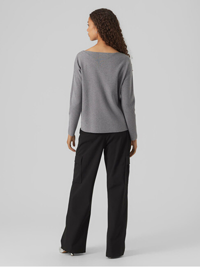 Triko Vero Moda VMNANCY 10291712 Medium Grey Melange
