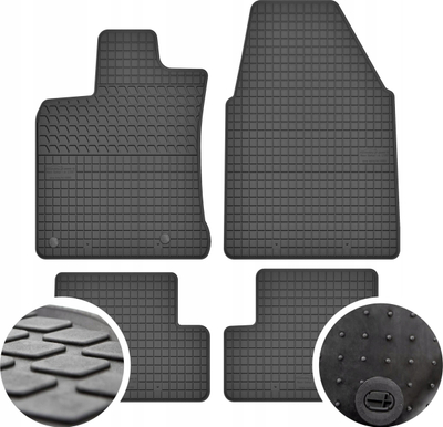 Tapeta gome për veturë Stay, Nissan Qashqai I, set 4 copë, të zeza