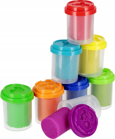 Plastelinë MEGA CREATIVE Doh Tube, set 8 ngjyra