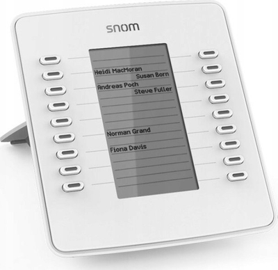 Modul zgjerues telefoni IP Snom D7, 18 taste programueshme, ekran me rezolucion të lartë, i bardhë