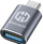 Adapter USB Graugear USB 3.2 Gen2, Type A në Type C, 10 Gbit/s, gri