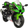Model motori i vogël Welly Kawasaki Ninja ZX-10R 2020, shkalla 1:12, die-cast, jeshile me të zezë