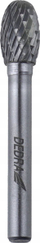 Frezë ovale karabit DEDRA 07F643, 10x16mm, me bisht 6mm
