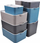 Kuti ruajtjeje Homea Storage Box With Lid, 26L, me kapak bambu, gri antracit