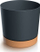Vazo lulesh Flowerpot TUBO PM, 17.8 cm, 3.2 L, antracit naturo
