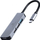 USB Hub Gembird USB-C me 3 porte USB, i argjendtë