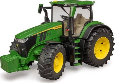 Lodër traktor Bruder John Deere 7R 350, shkalla 1:16, plastikë, jeshil