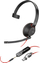 Kufje me mikrofon Poly Blackwire 5210, USB C, 3.5mm, të zeza
