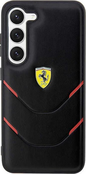 Kapak telefoni Ferrari Hot Stamp Lines, Samsung Galaxy S23, silikoni, i zi