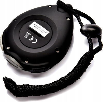 Kronometër digjital Meteor Stopwatch, mat 1/100 sekonde, i papërshkueshëm nga uji, ngjyrë e zezë