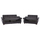 Set dhome dite Milas HM3068.11, divan 2 vendesh dhe 3 vendesh, gri