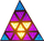 Projektor disko LED Light4Me Triangis, 64x2W RGBA, strobe DMX, i zi