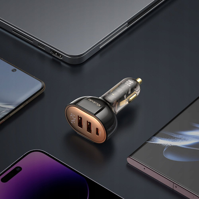Karikues makine Mcdodo CC-2300, 100W, 3 porta USB USB-C PD, me ekran LCD, i zi