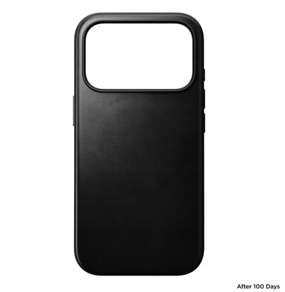 Këllëf për telefon Nomad Modern, për iPhone 17 Pro, lëkurë Horween, i zi