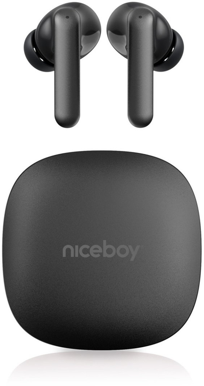 Kufje wireless Niceboy Pins 4 PRO, in ear, ANC, IP54, të zeza