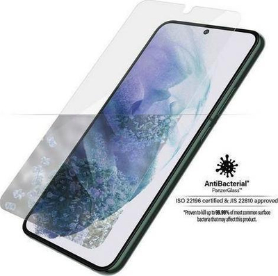 Mbrojtës ekrani PanzerGlass Tempered Glass për Samsung Galaxy S22 Plus, antibakterial, transparent