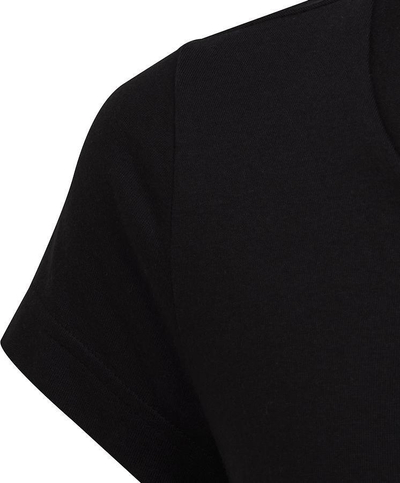 Bluzë vajzash Adidas Dance Metallic Print Tee Jr HD4407, pambuk, me logo, e zezë