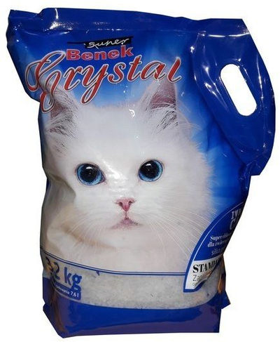 Rërë higjienike për mace Benek Super Crystal, 7.6L, silikoni, standarde