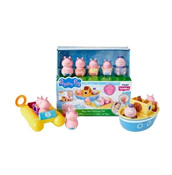 Set lodrash uji Peppa Pig Boat Adventure, për banjë dhe pishinë, 18+ muaj, shumëngjyrësh